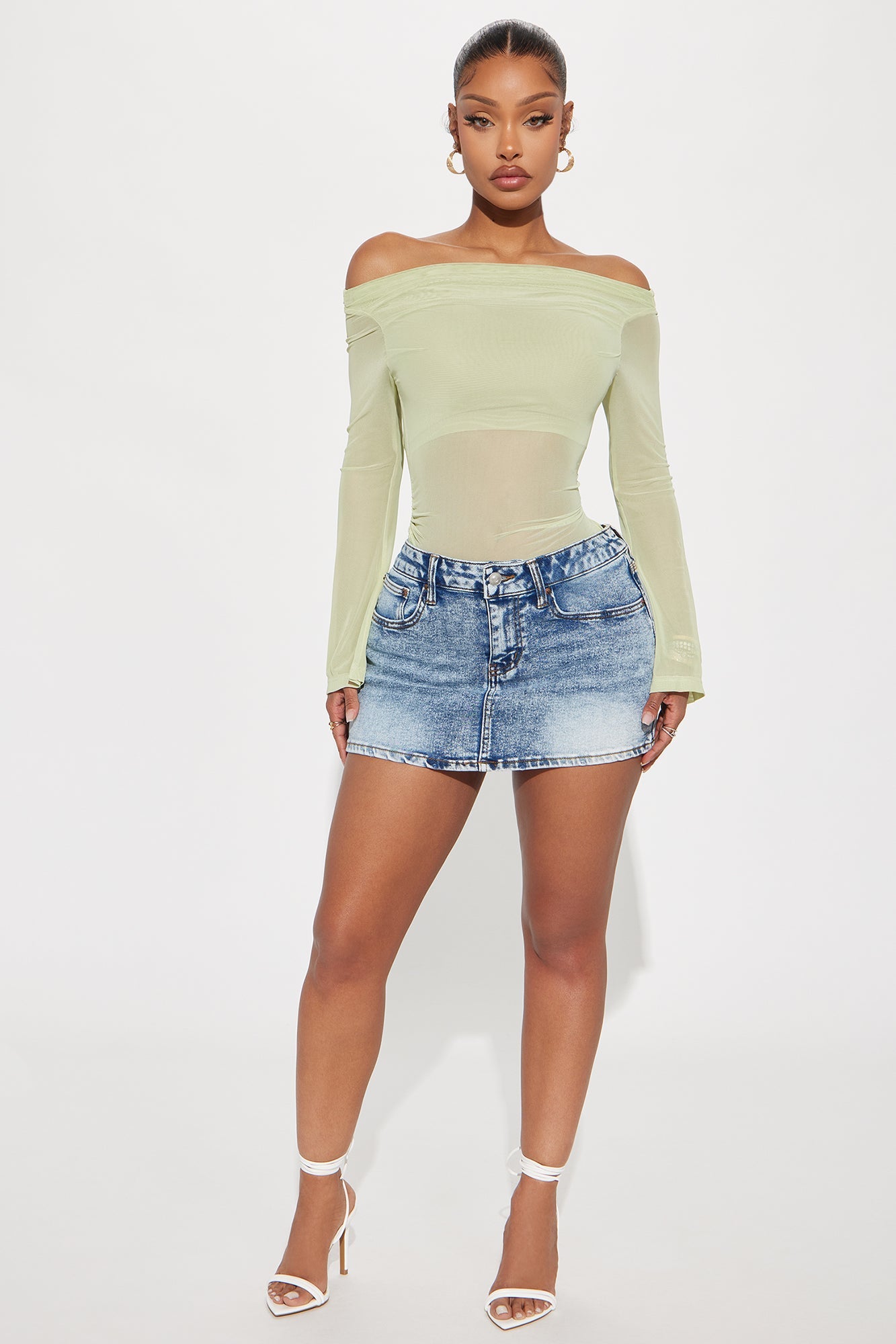 The OG Denim Micro Mini Skirt - Light Wash