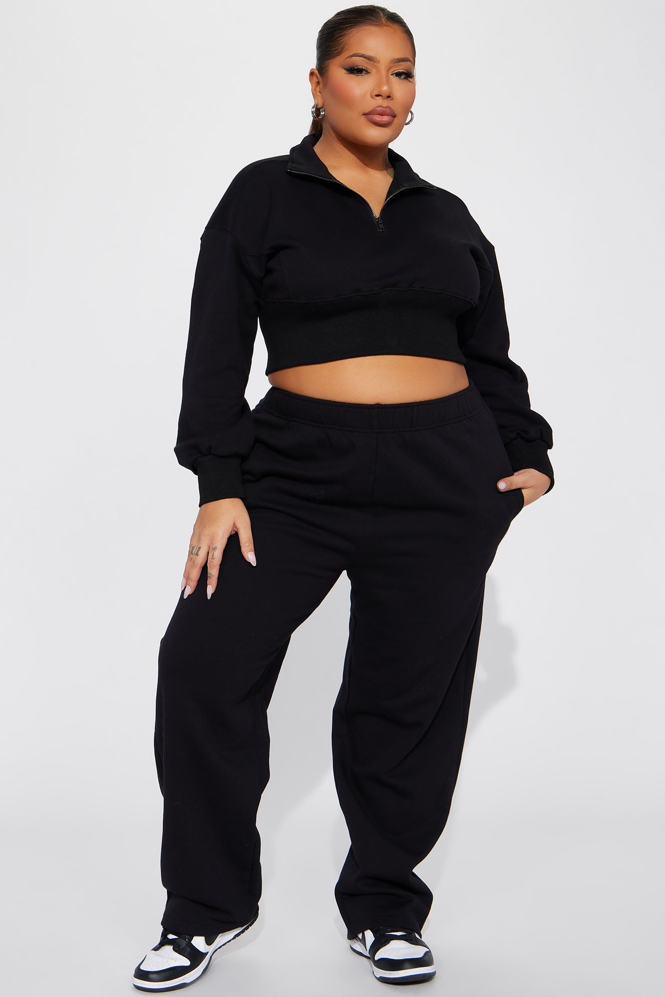 Its Always Casual Pant Set - Black