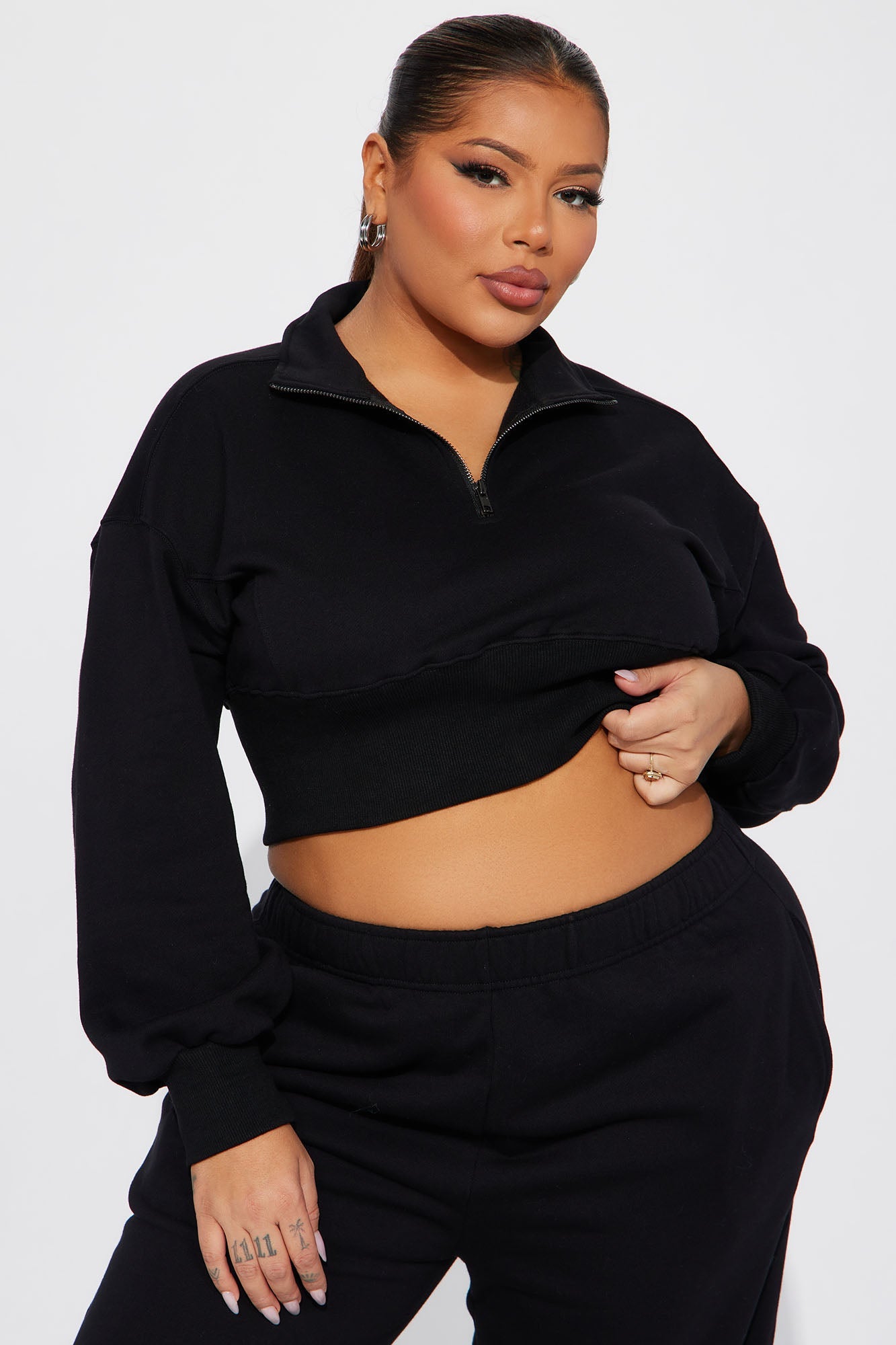 Its Always Casual Pant Set - Black