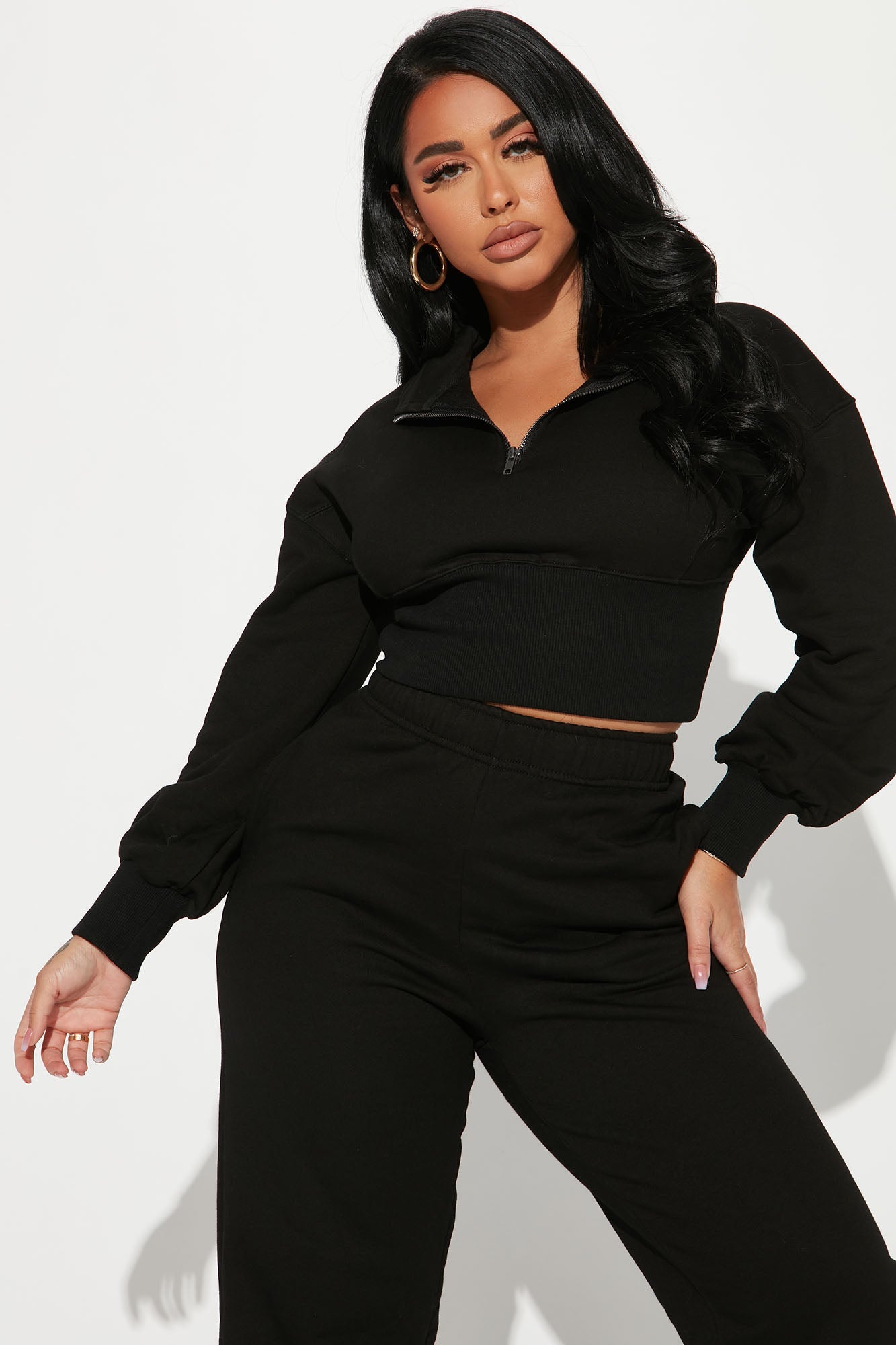 Its Always Casual Pant Set - Black