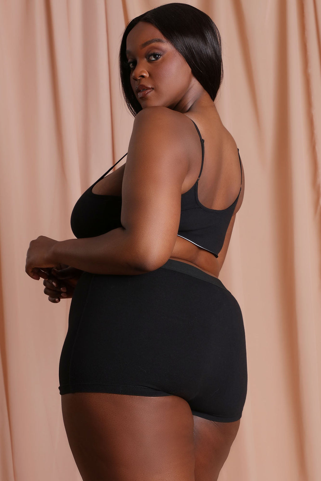 FN Mood Cami And Boxer Set - Black