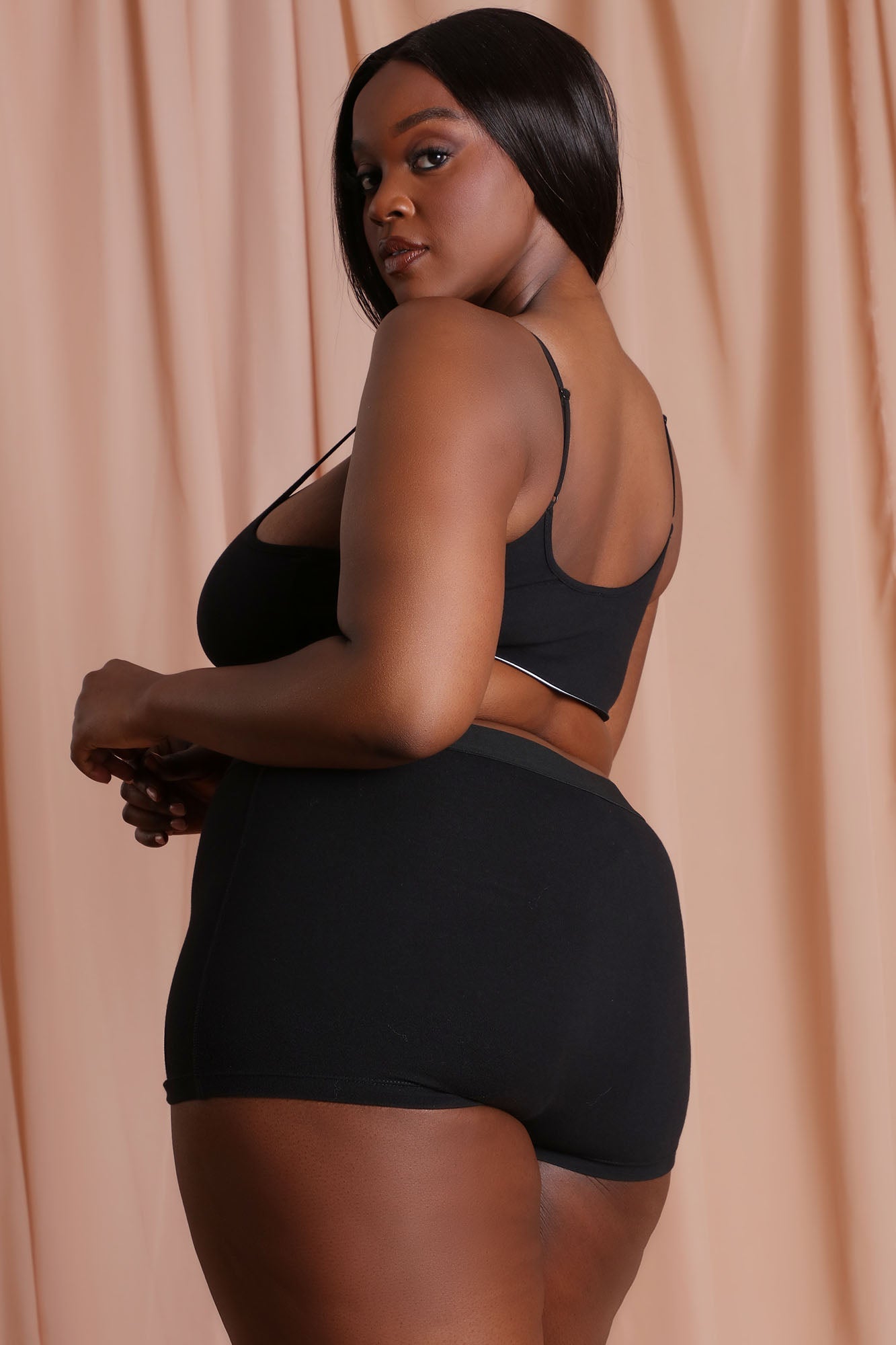 FN Mood Cami And Boxer Set - Black