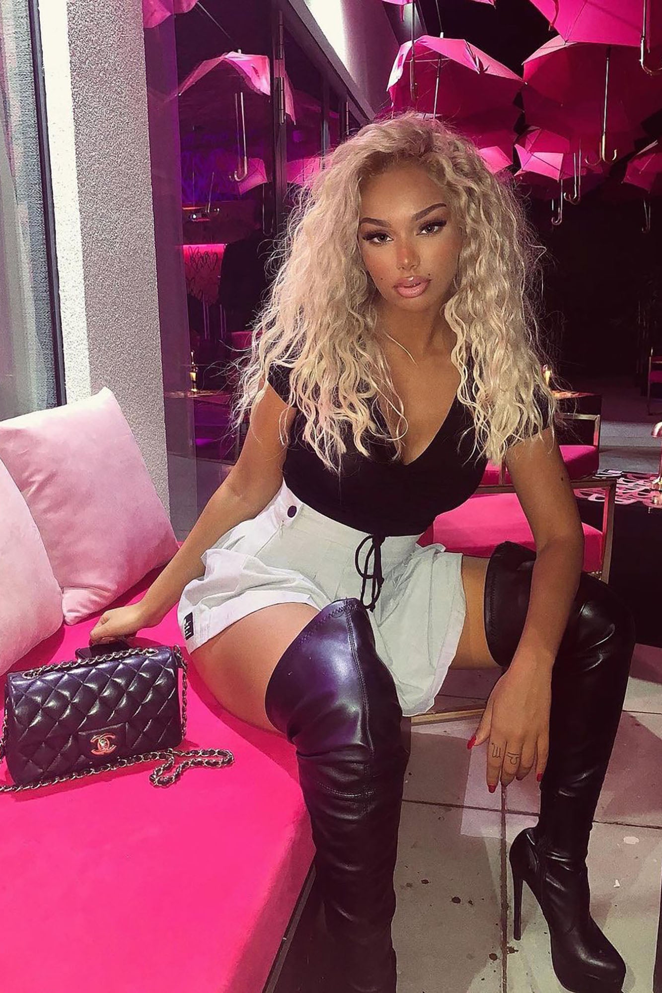 Envious Much Faux Leather Heeled Boot - Black