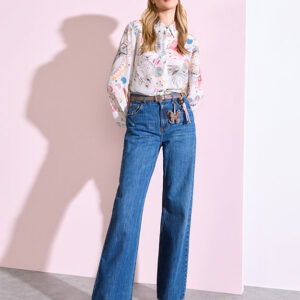 Riani 635370 4543 Off white patterned